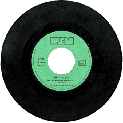 Red Teddy 45 rpm YODEL records Y 100 GV - 1882 - © Red Teddy